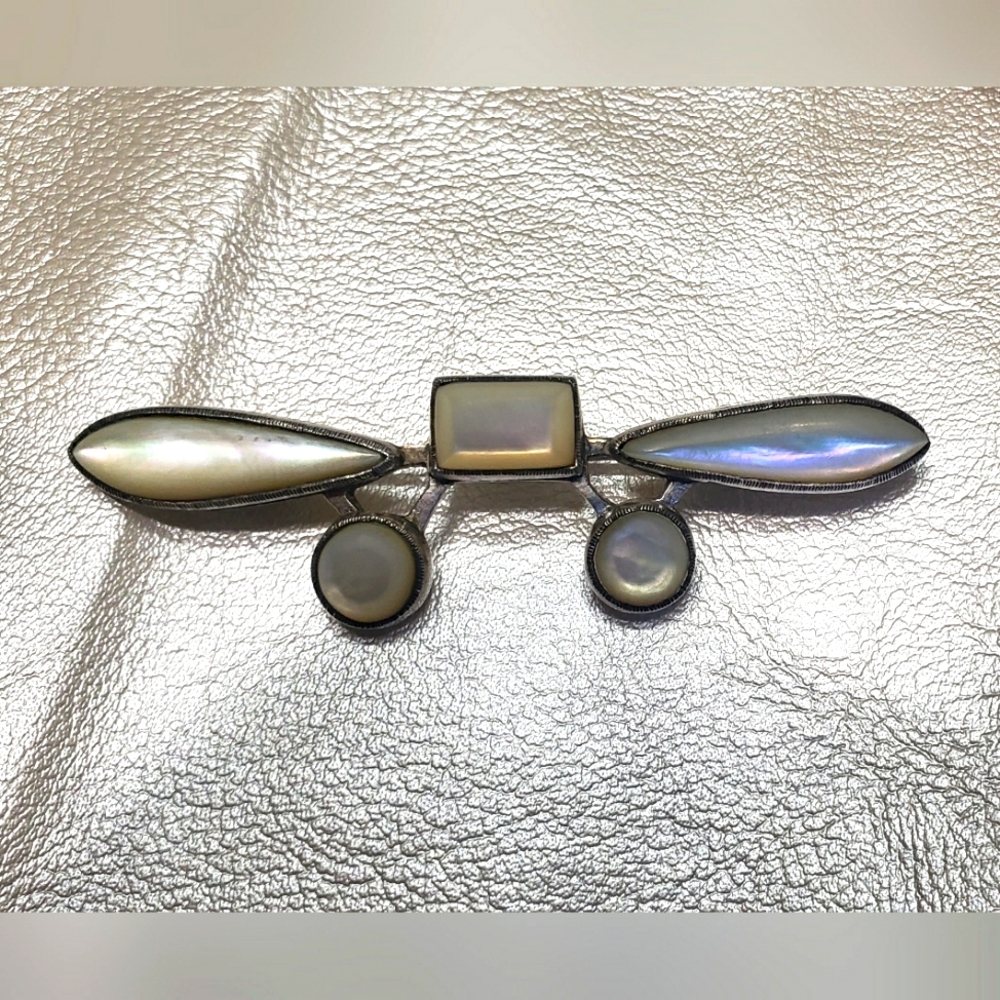 Antique Sterling Silver Butterfly Brooch